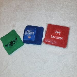 Heineken, Bud Light, Bacardi Wristbands Set